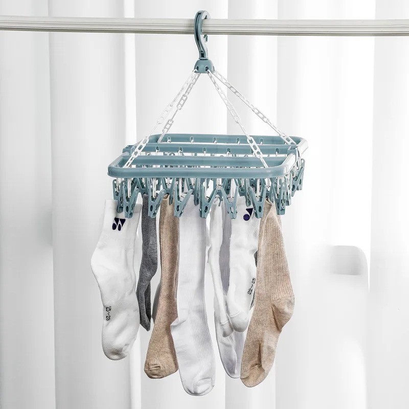 Clothes Drying Hanger with 32  - Baby Clothing Hanging Rack 评论和价格