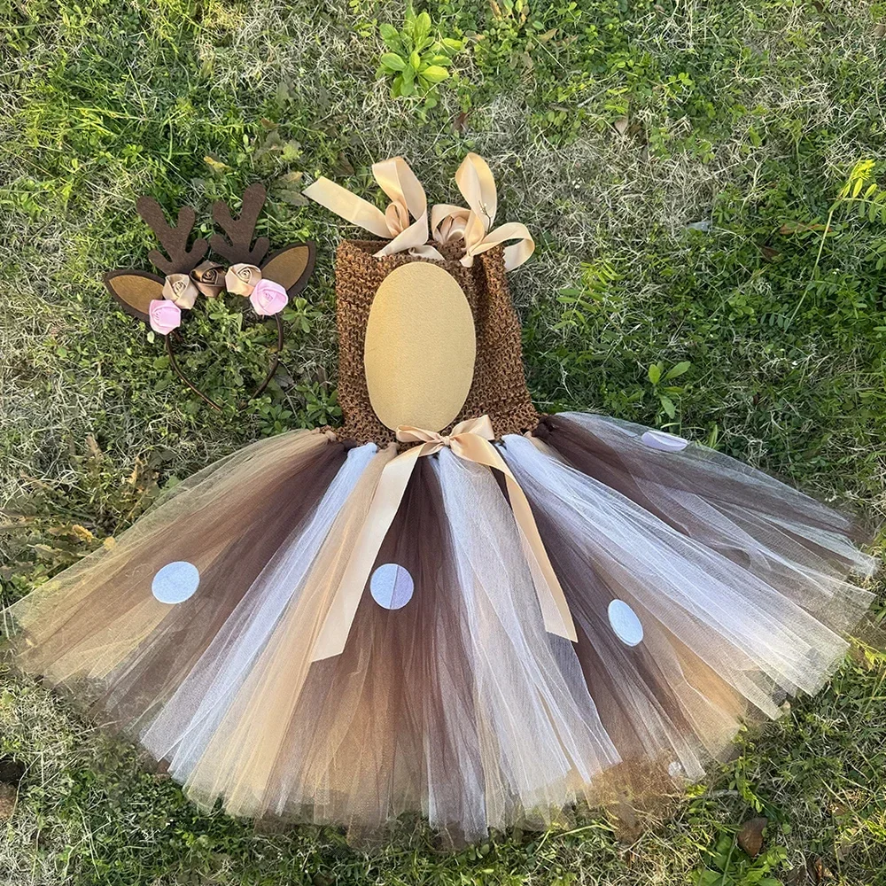 Deer Tutu Dress Girl Christmas - Baby Clothing Dresser 评论和价格