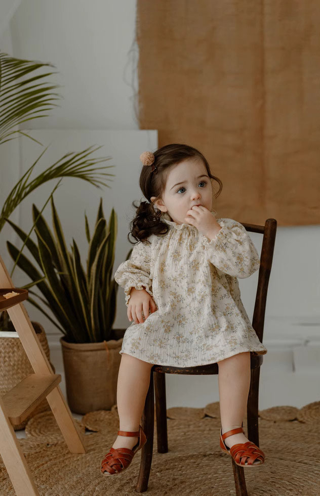 Floral Baby Girl Dresses Sprin - Baby Clothing Organic 评论和价格