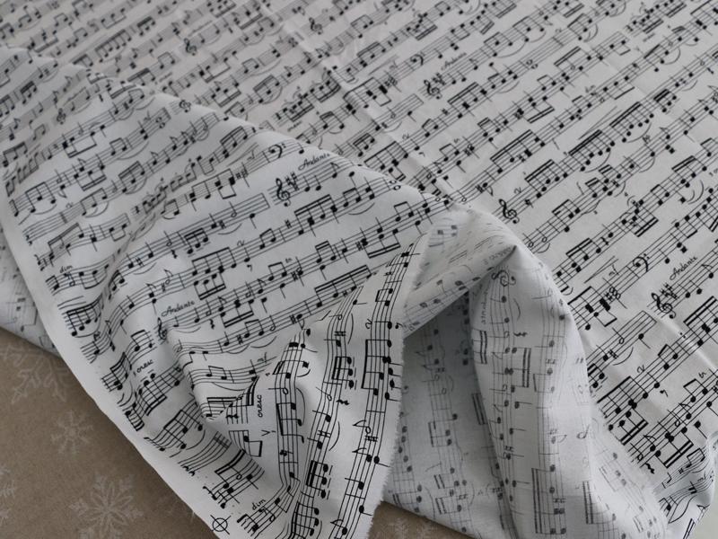 50cm*110cm Music Note Printed  - Baby Clothing Organic 评论和价格